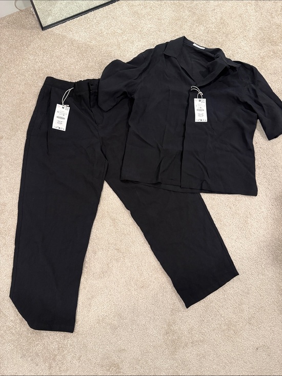 Zara Other - Zara Black Two-Piece Shirt and Pants Set